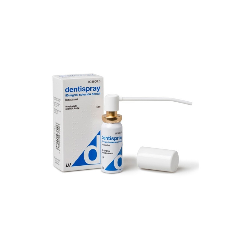 DENTISPRAY 50 MG/ML  SOLUCION DENTAL , 1 FRASCO DE 5 ML