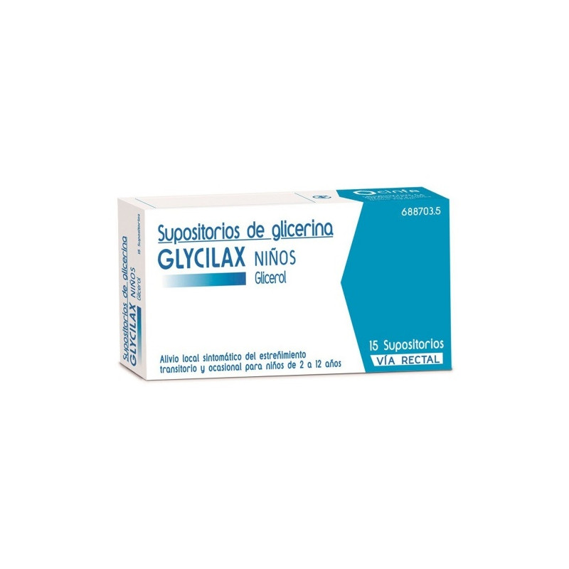 GLYCILAX NIÑOS SUPOSITORIOS , 15 SUPOSITORIOS