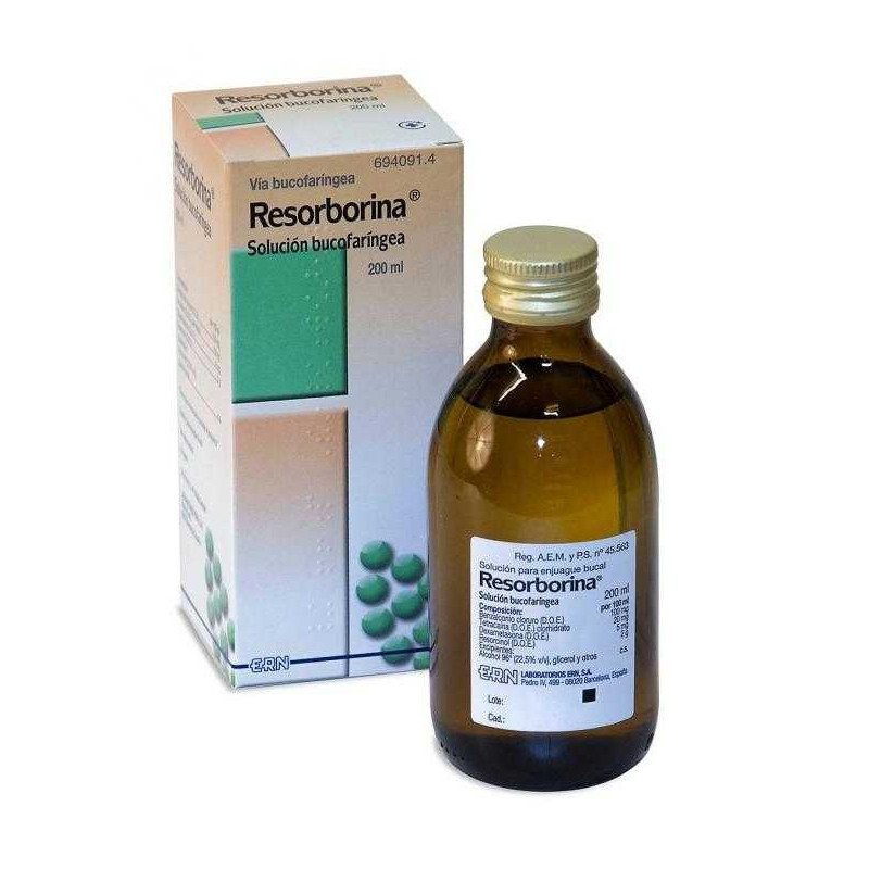 RESORBORINA SOLUCION, 1 FRASCO DE 200 ML