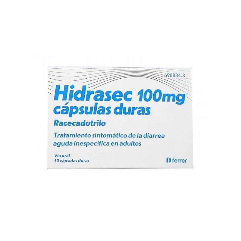 HIDRASEC 100 MG CAPSULAS DURAS , 10 CÁPSULAS