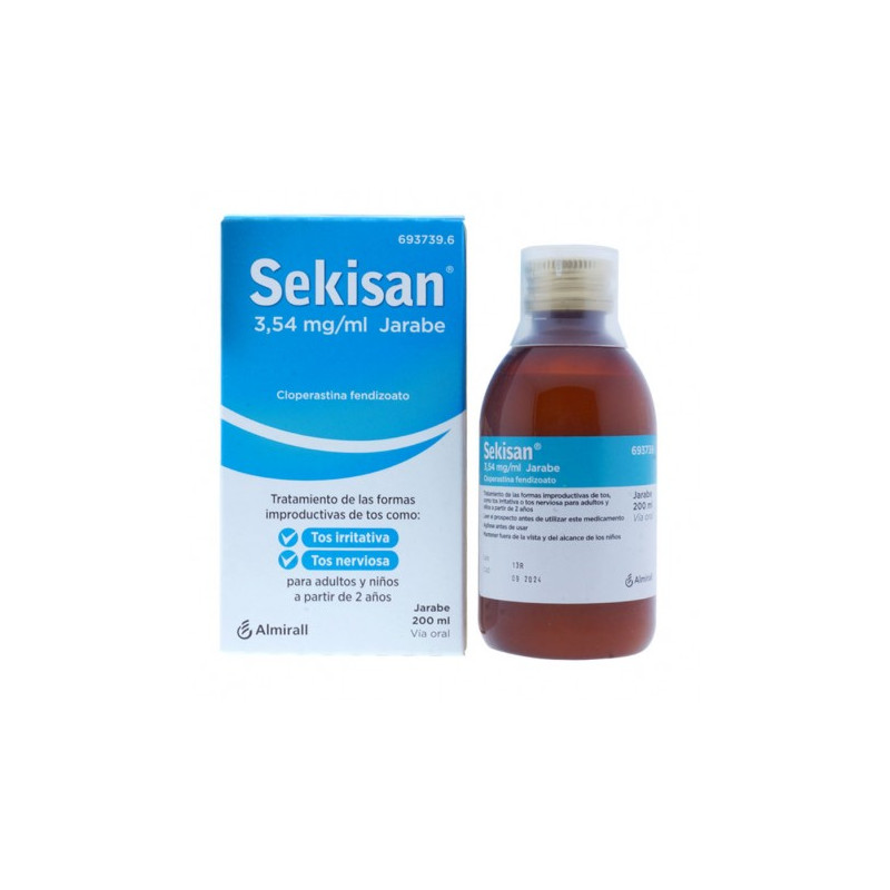 SEKISAN 3,54 MG/ML JARABE , 1 FRASCO DE 200 ML