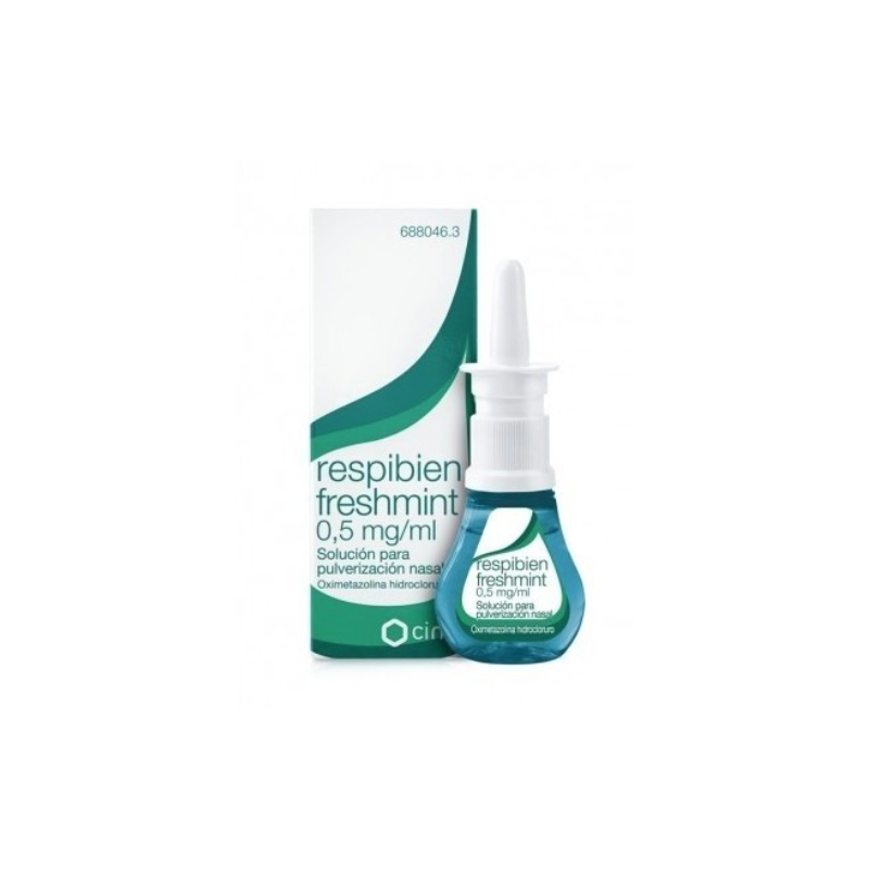 RESPIBIEN FRESHMINT 0,5 MG/ ML SOLUCION PARA PULVERIZACION NASAL, 1 ENVASE PULVERIZADOR DE 15 ML