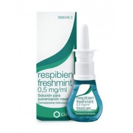 RESPIBIEN FRESHMINT 0,5 MG/ ML SOLUCION PARA PULVERIZACION NASAL, 1 ENVASE PULVERIZADOR DE 15 ML