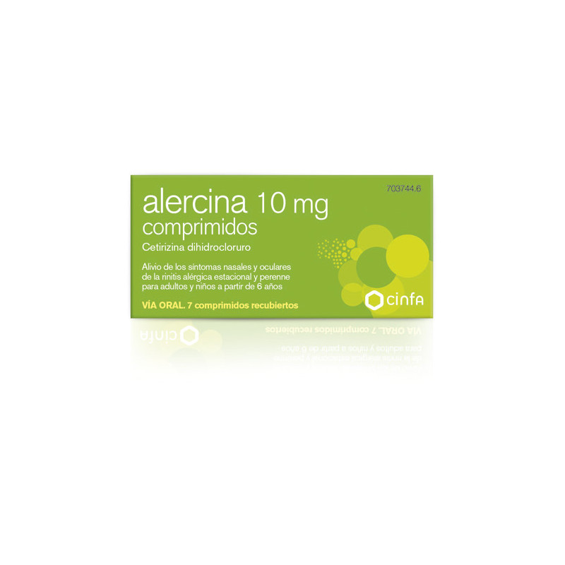 ALERCINA 10 MG COMPRIMIDOS , 7 COMPRIMIDOS