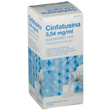 CINFATUSINA 3,54 MG/ML SUSPENSIÓN ORAL, 1 FRASCO DE 120 ML (VIDRIO)
