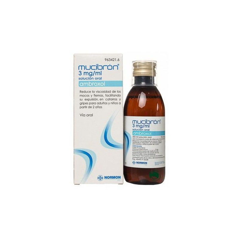 MUCIBRÓN 3 MG/ ML SOLUCIÓN ORAL., 1 FRASCO DE 200 ML