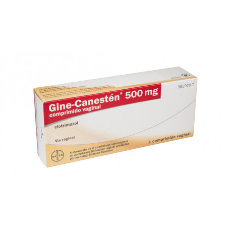 GINE-CANESTEN 500 MG COMPRIMIDO VAGINAL , 1 COMPRIMIDO