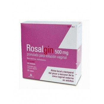 ROSALGIN 500 MG GRANULADO PARA SOLUCION VAGINAL, 20 SOBRES