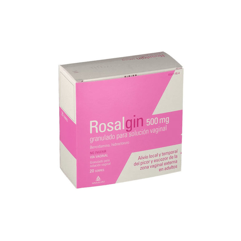 ROSALGIN 500 MG GRANULADO PARA SOLUCION VAGINAL, 10 SOBRES