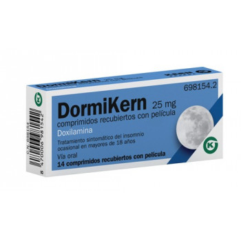DORMIKERN 25 MG COMPRIMIDOS RECUBIERTOS CON PELICULA , 14 COMPRIMIDOS