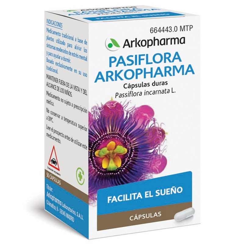 PASIFLORA ARKOPHARMA CÁPSULAS DURAS, 45 CÁPSULAS