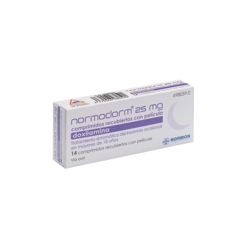 NORMODORM 25 MG COMPRIMIDOS RECUBIERTOS CON PELICULA , 14 COMPRIMIDOS