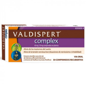 VALDISPERT COMPLEX , 50 COMPRIMIDOS