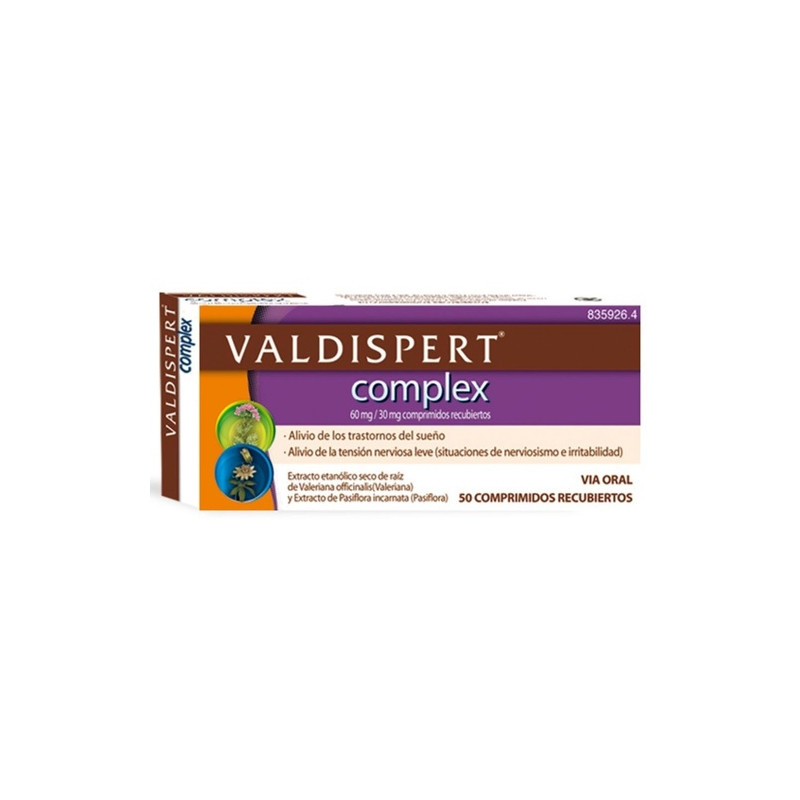 VALDISPERT COMPLEX , 50 COMPRIMIDOS
