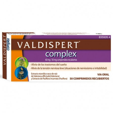VALDISPERT COMPLEX , 50 COMPRIMIDOS