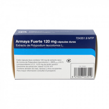 ARMAYA FUERTE 120 MG CAPSULAS DURAS. , 96 CÁPSULAS