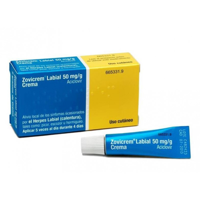 ZOVICREM LABIAL 50 MG/G...