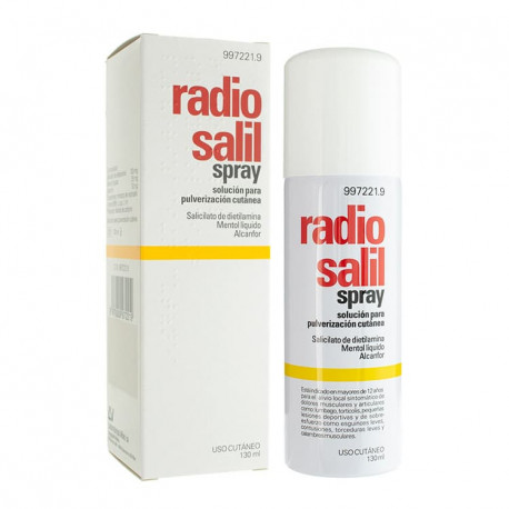 RADIO SALIL SPRAY SOLUCION PARA PULVERIZACION CUTANEA , 1 ENVASE A PRESIÓN DE 130 ML