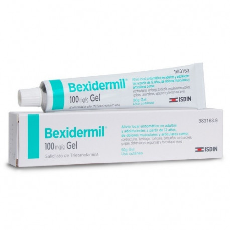BEXIDERMIL 100 MG/G GEL , 1 TUBO DE 50 G