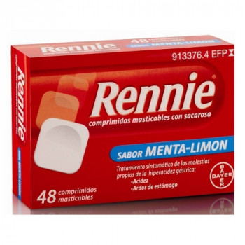 RENNIE 680 MG/80 MG COMPRIMIDOS MASTICABLES CON SACAROSA , 48 COMPRIMIDOS