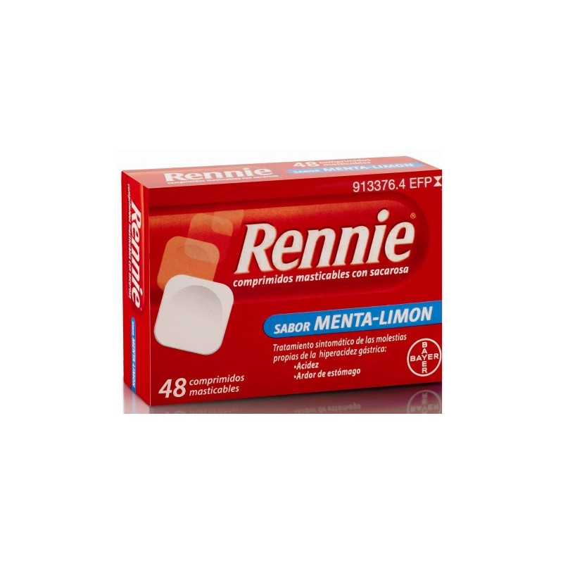 RENNIE 680 MG/80 MG COMPRIMIDOS MASTICABLES CON SACAROSA , 48 COMPRIMIDOS