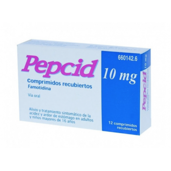 PEPCID 10 MG COMPRIMIDOS RECUBIERTOS , 12 COMPRIMIDOS