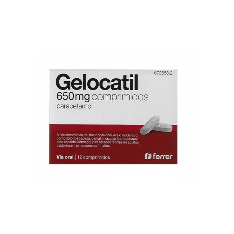 GELOCATIL 650 MG...