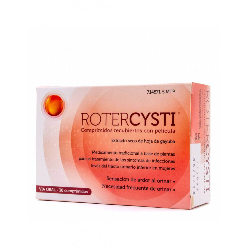 ROTERCYSTI  COMPRIMIDOS RECUBIERTOS CON PELICULA, 30 COMPRIMIDOS