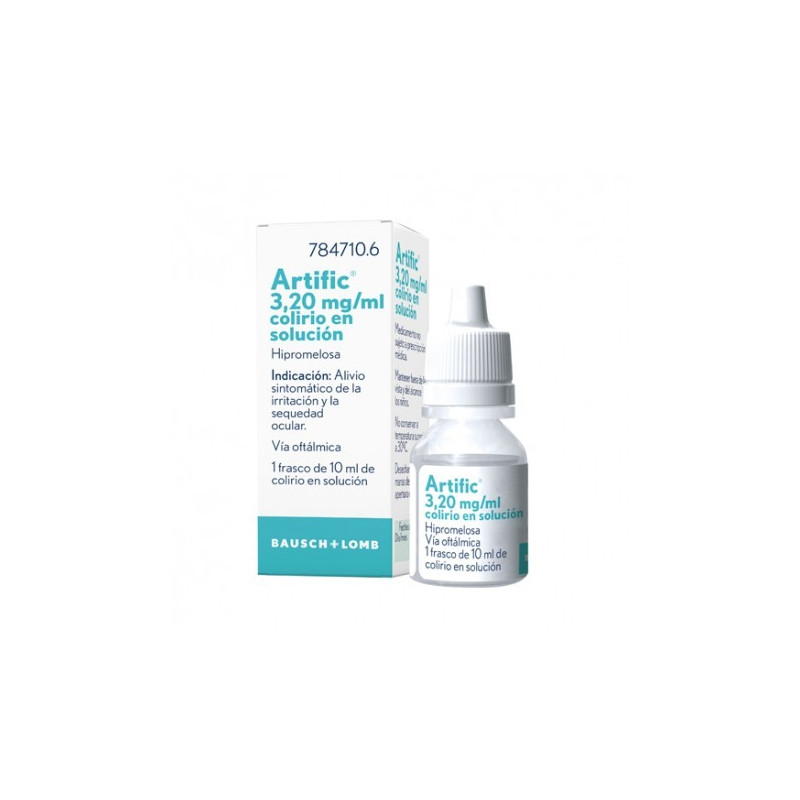 ARTIFIC 3,20 MG/ML COLIRIO EN SOLUCION , 1 FRASCO DE 10 ML