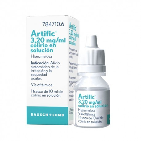 ARTIFIC 3,20 MG/ML COLIRIO EN SOLUCION , 1 FRASCO DE 10 ML