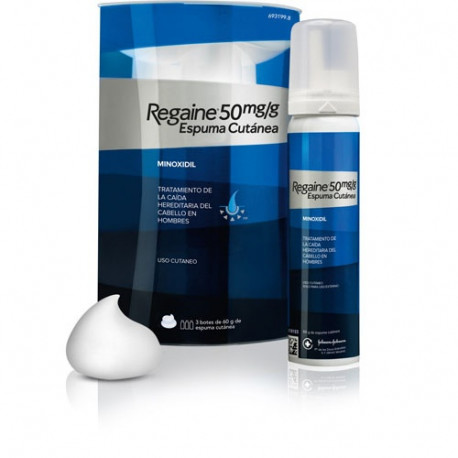 REGAINE 50 MG/G ESPUMA CUTANEA , 3 TUBOS DE 60 G