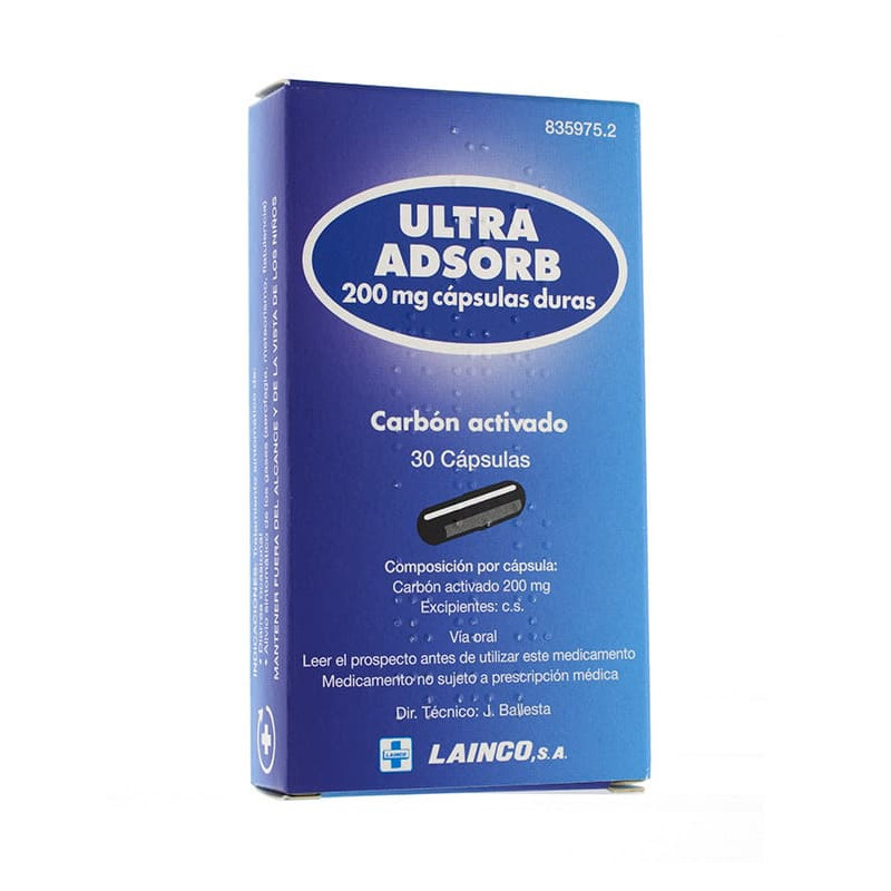 ULTRA ADSORB 200 MG CAPSULAS DURAS, 30 CÁPSULAS