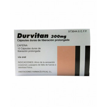 DURVITAN 300 MG CAPSULAS DURAS DE LIBERACION PROLONGADA, 10 CÁPSULAS