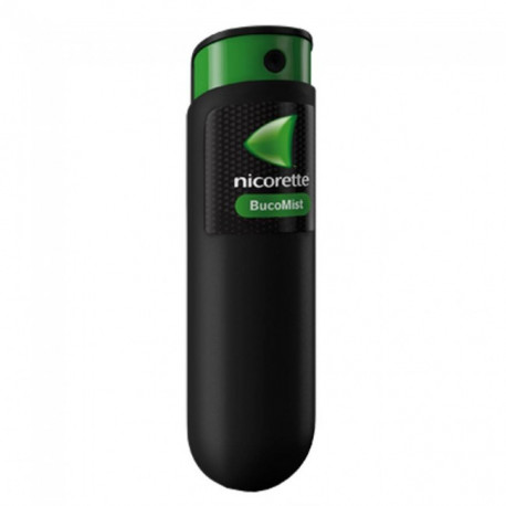 NICORETTE BUCOMIST 1 MG/PULSACION SOLUCION PARA PULVERIZACION BUCAL SABOR FRUTA MENTA, 1 DISPENSADOR DE 13,2 ML (150 PULVERIZACI