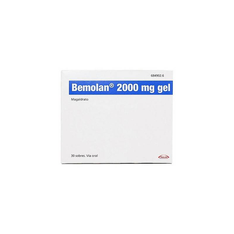 BEMOLAN 2000 MG GEL ORAL , 30 SOBRES