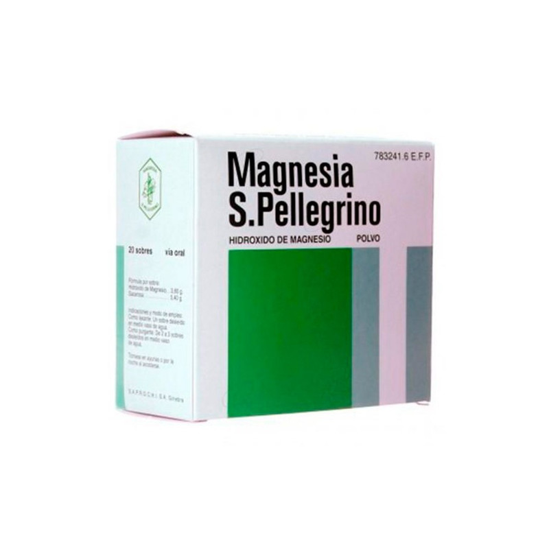 MAGNESIA SAN PELLEGRINO 3,6 G POLVO PARA SUSPENSION ORAL , 20 SOBRES