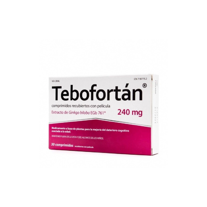 TEBOFORTAN 240 MG COMPRIMIDOS RECUBIERTOS CON PELICULA, 30 COMPRIMIDOS