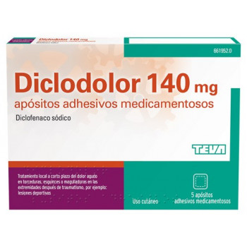 OLFEN 140 MG APOSITOS ADHESIVOS MEDICAMENTOSOS, 5 APÓSITOS