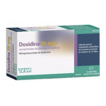 DOXIDINA 25 MG COMPRIMIDOS RECUBIERTOS CON PELICULA 14 COMPRIMIDOS