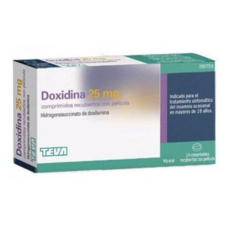 DOXIDINA 25 MG COMPRIMIDOS RECUBIERTOS CON PELICULA 14 COMPRIMIDOS
