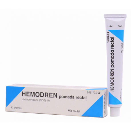 HEMODREN POMADA RECTAL, 1 TUBO DE 30 G