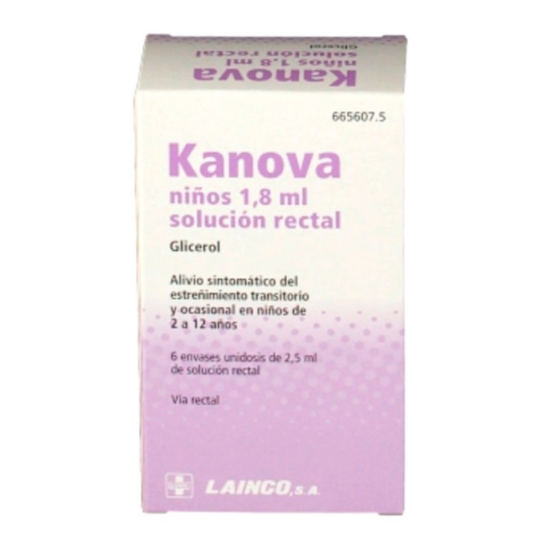 KANOVA NIÑOS 2,25G  SOLUCION RECTAL , 6 ENEMAS