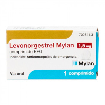 LEVONORGESTREL EXELTIS 1,5 MG COMPRIMIDO EFG, 1 COMPRIMIDO