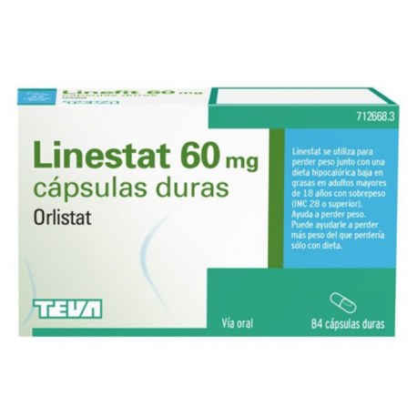 LINESTAT 60 MG CAPSULAS DURAS, 84 CÁPSULAS ( BLISTER )