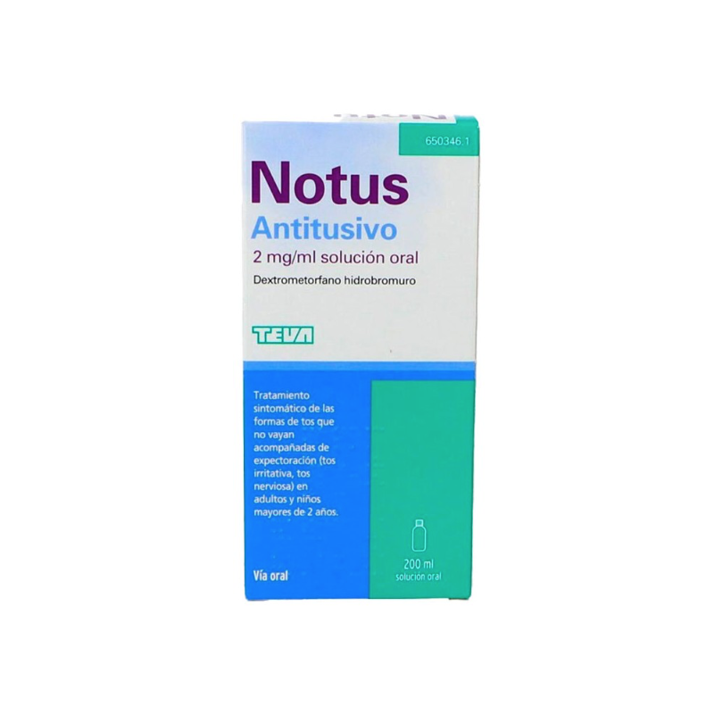 NOTUS ANTITUSIVO 2 MG/ML SOLUCION ORAL , 1 FRASCO DE 200 ML