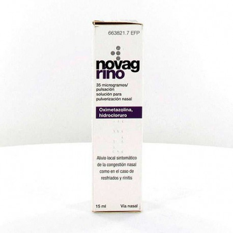 NOVAG RINO 35 MICROGRAMOS/PULSACION SOLUCION PARA PULVERIZACION NASAL , 1 FRASCO DE 15 ML