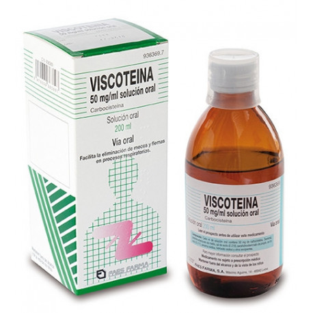 VISCOTEÍNA 50 MG/ML SOLUCIÓN ORAL , 1 FRASCO DE 200 ML