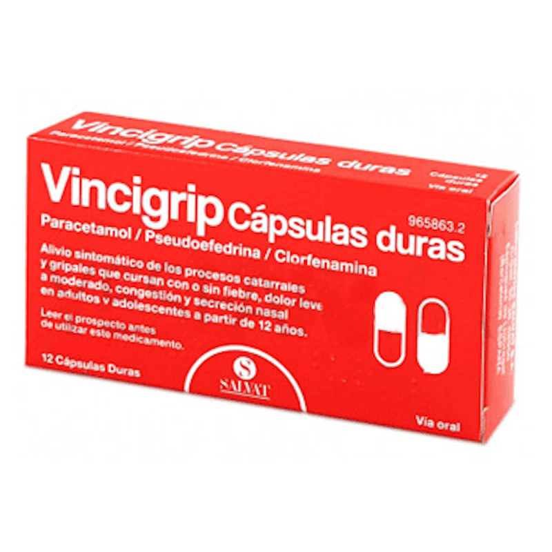 VINCIGRIP Cápsulas Duras 12...