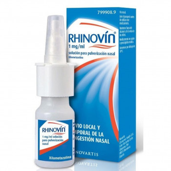 RHINOVÍN 1 MG/ML SOLUCIÓN PARA PULVERIZACIÓN NASAL, 1 FRASCO DE 10 ML