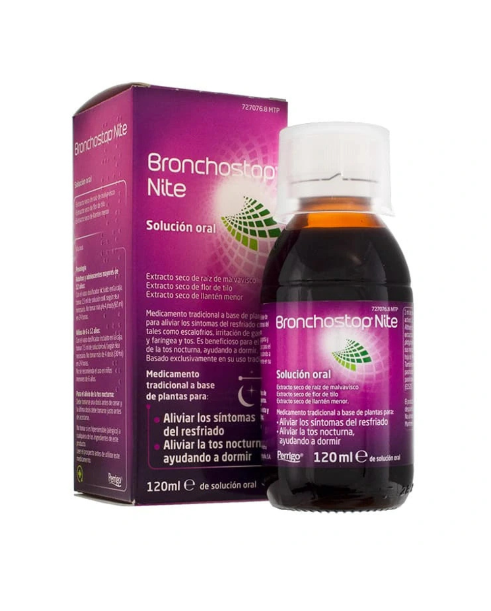 BRONCHOSTOP NITE SOLUCION ORAL, 1 FRASCO DE 120 ML